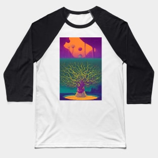 Cosmic Tree Dreamscape Baseball T-Shirt